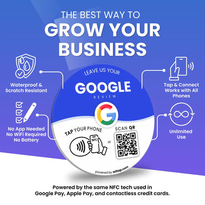 Google Review - Table Sticker (Pack of 5)